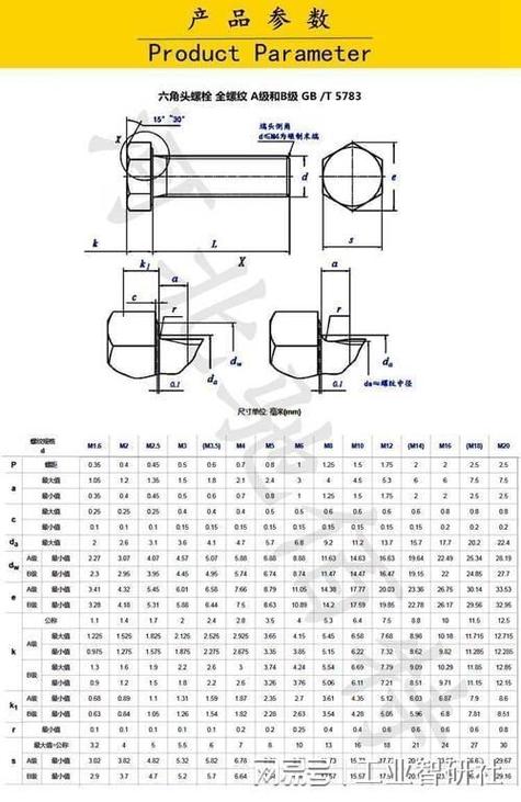 m16螺丝标准尺寸