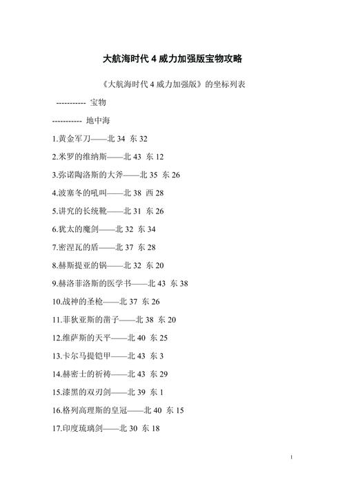 大航海4攻略完整版截图