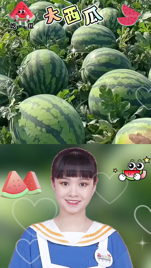 园里的西瓜圆又大儿歌
