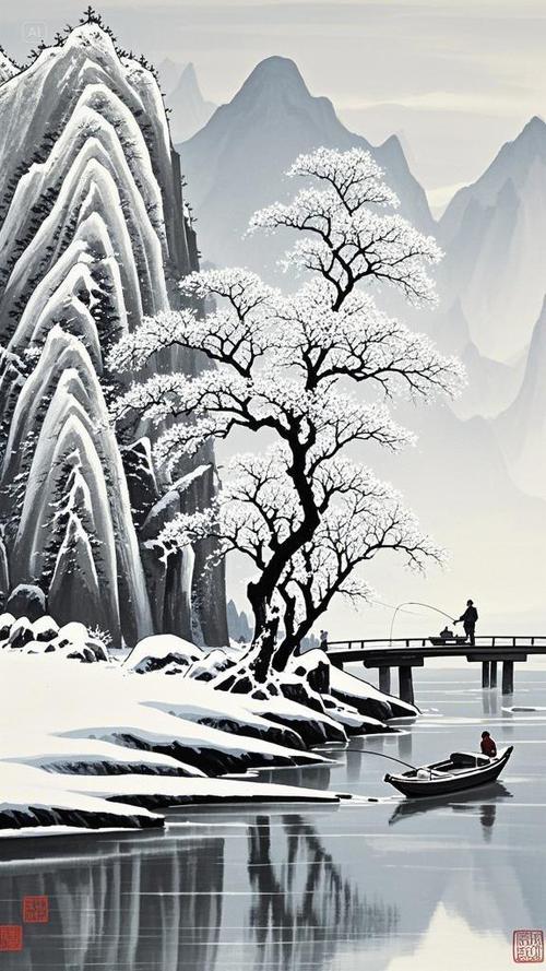 雪景图片带文字图片