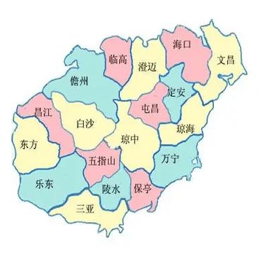 广东海南地图