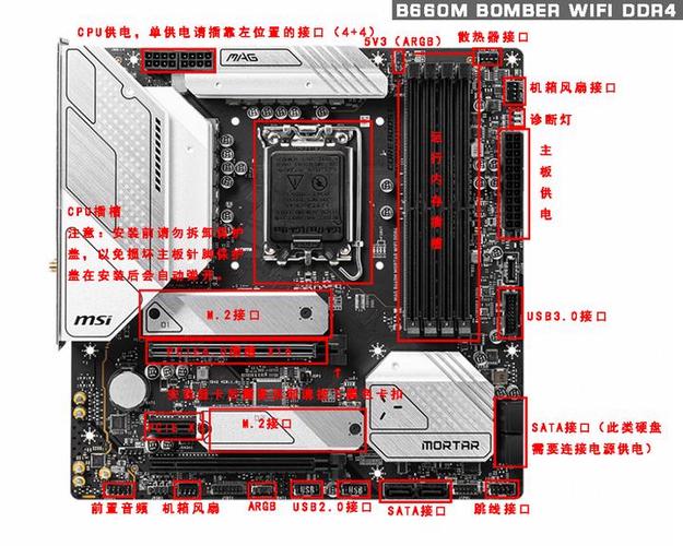 微星h610m主板接口图解缩略图
