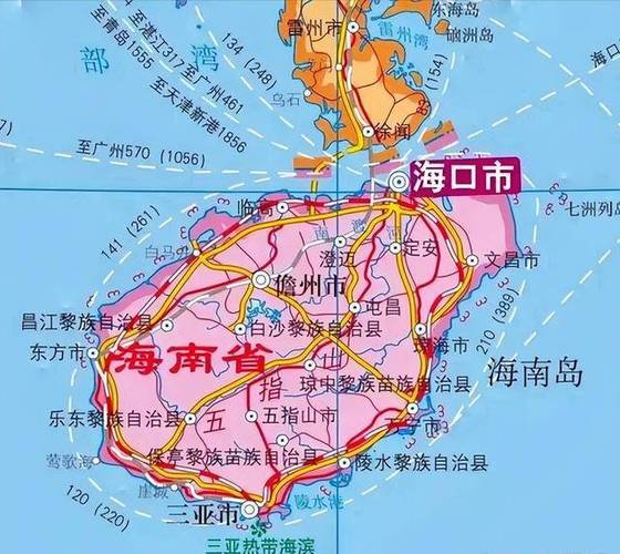 海南省详细地图缩略图