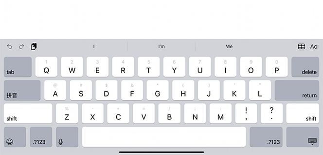 ipad键盘输入怎么调中文输入缩略图