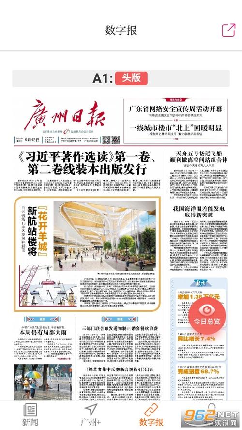 今天广州日报数字报头版图片大全缩略图