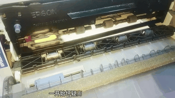 爱普生lq730k打印头到左边就卡主不动