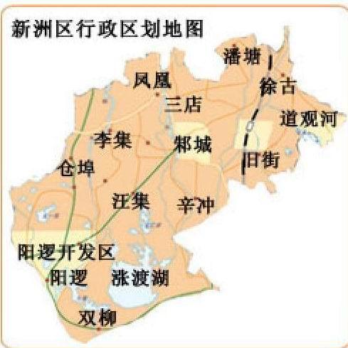 新洲区地图截图