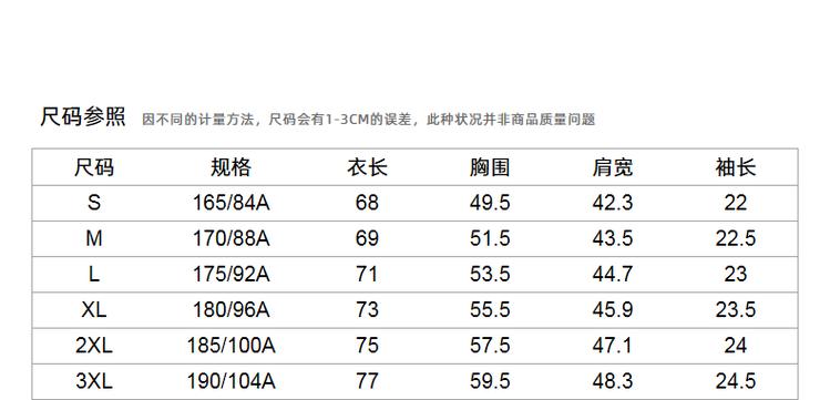 男装175A和175B区别