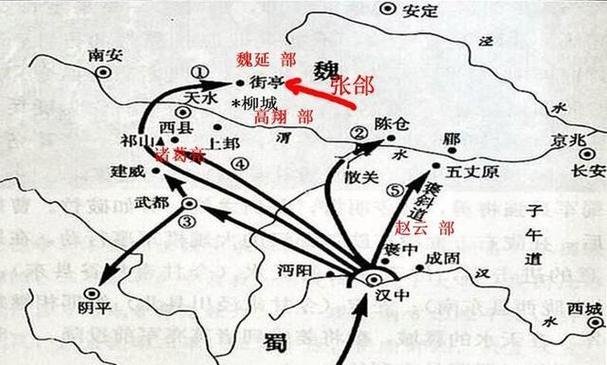 街亭之战地图