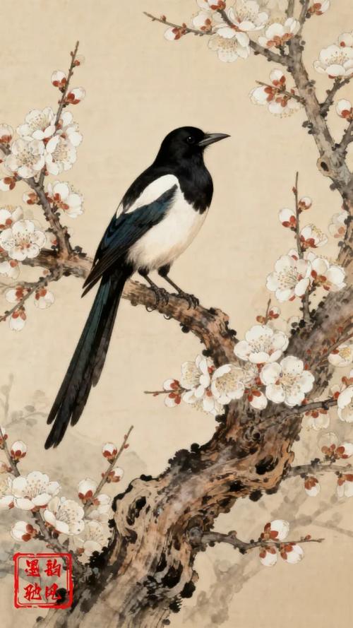 喜鹊花鸟是什么鸟缩略图