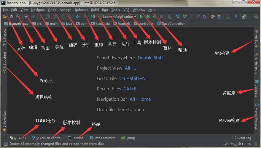 idea显示左侧边栏截图