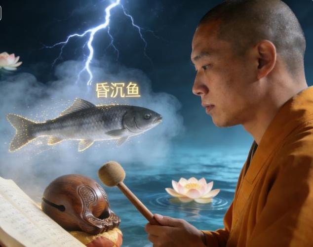 敲木鱼的象征含义图标