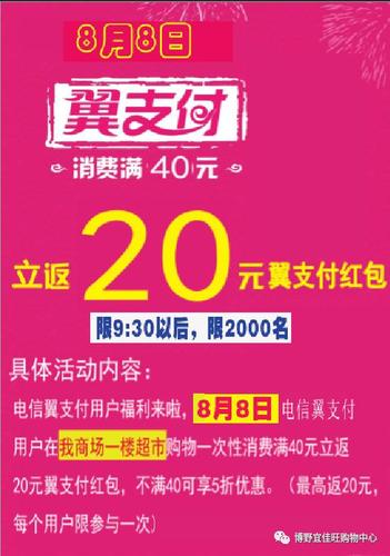 翼支付每月返20怎么返图标