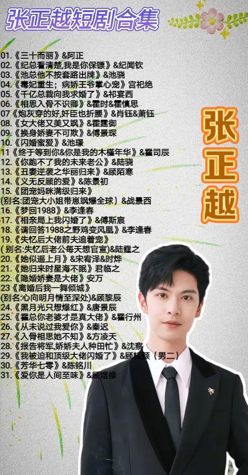 短剧演员真名大全