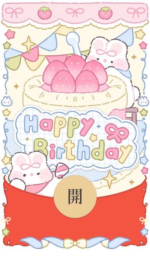 创意微信红包生日快乐截图