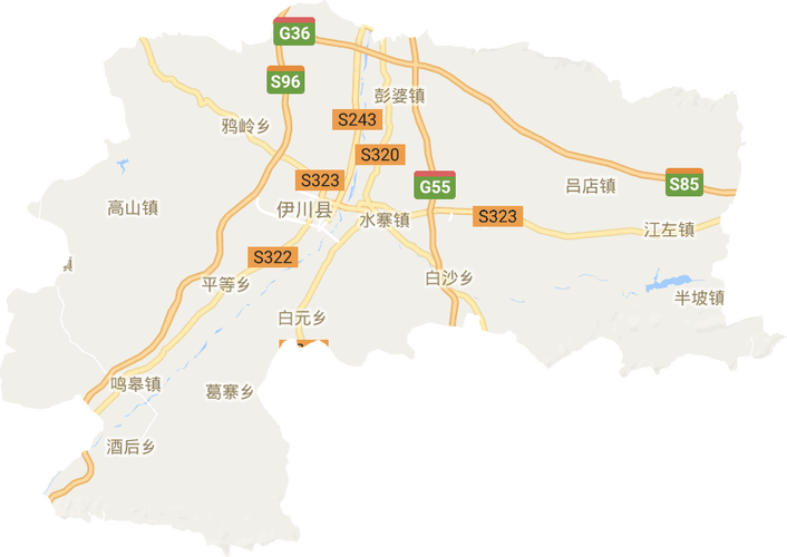 伊川县地图高清全图