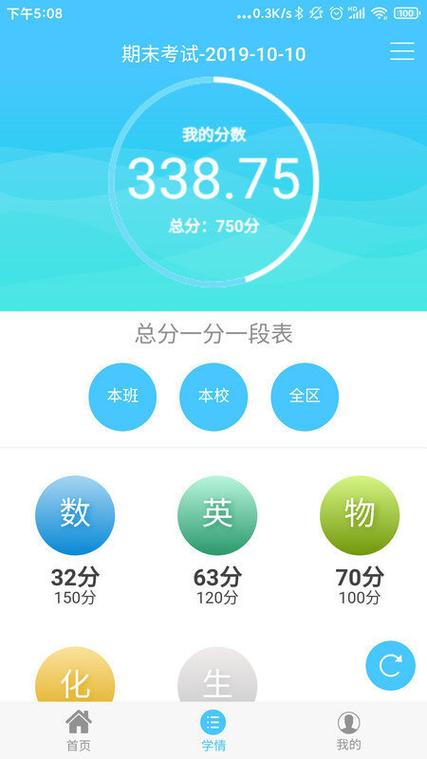 学情达成绩查询登录入口