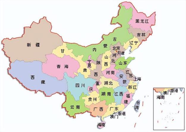 中国地图各省市图标