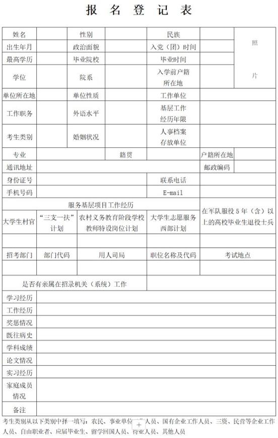 公务员考试报名条件截图