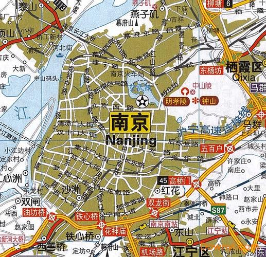 南京地图高清版大图