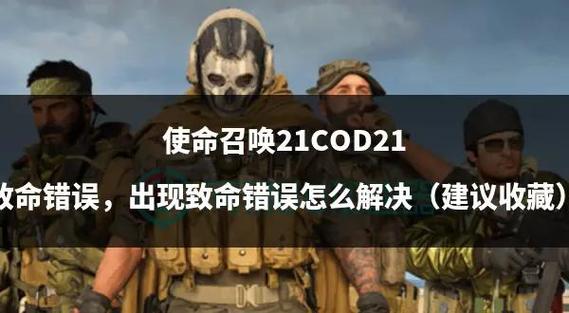 使命召唤出现致命错误截图