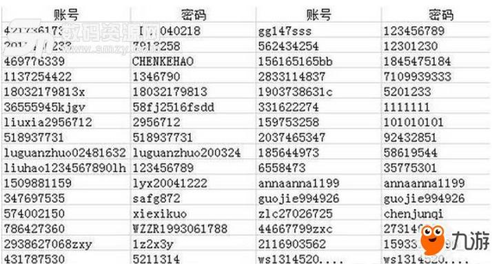 账号密码是多少游戏截图