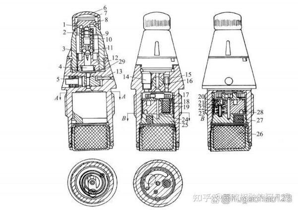 迫击炮炮弹引信原理图