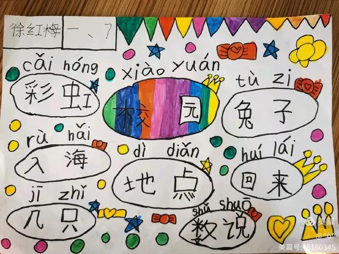 一年级识字小报简单版图片游戏截图