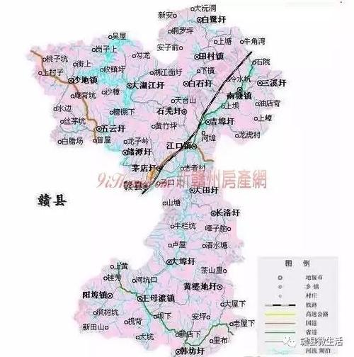 江西省赣州市赣县地图缩略图