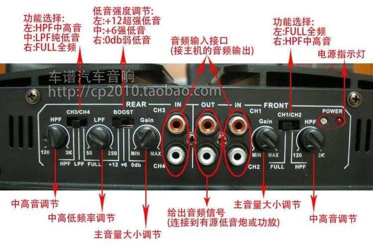 两台功放四个音箱怎样连接截图