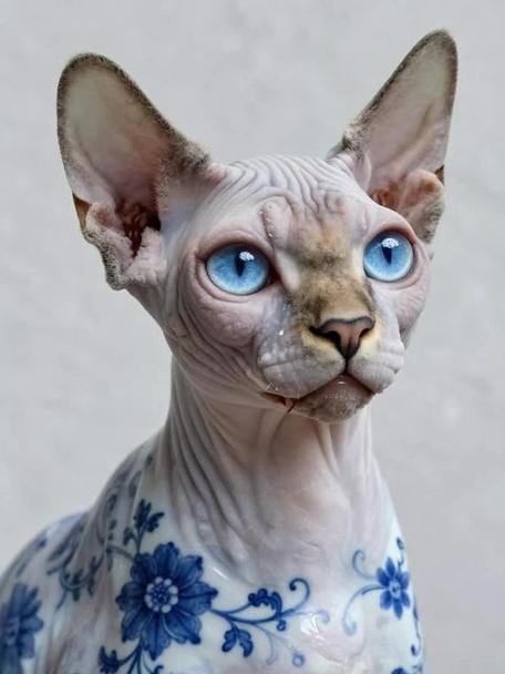 青花瓷猫