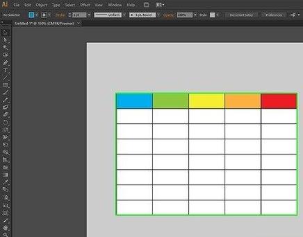 ai制作表格图标