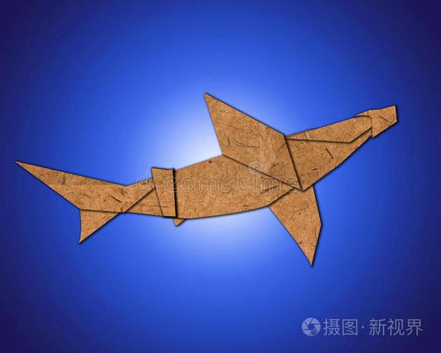 折纸会咬人的鲨鱼图标