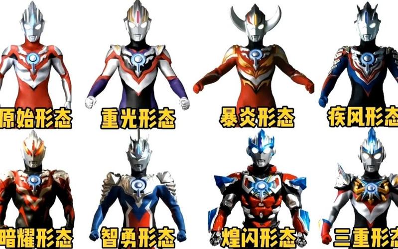欧布奥特曼九种形态变化图标