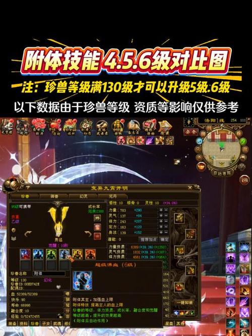 天龙八部附体技能等级加成截图