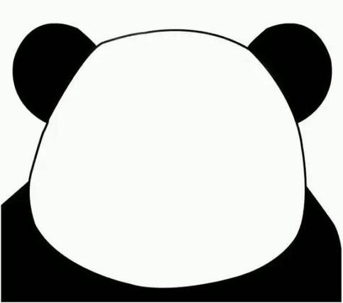 熊猫表情包空白脸素材缩略图