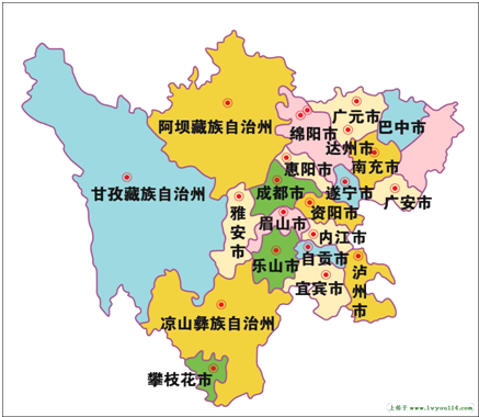 四川省地图 全图