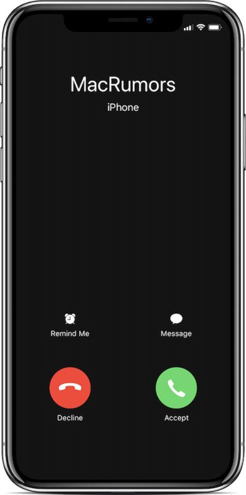 iphonex怎么拒接来电截图