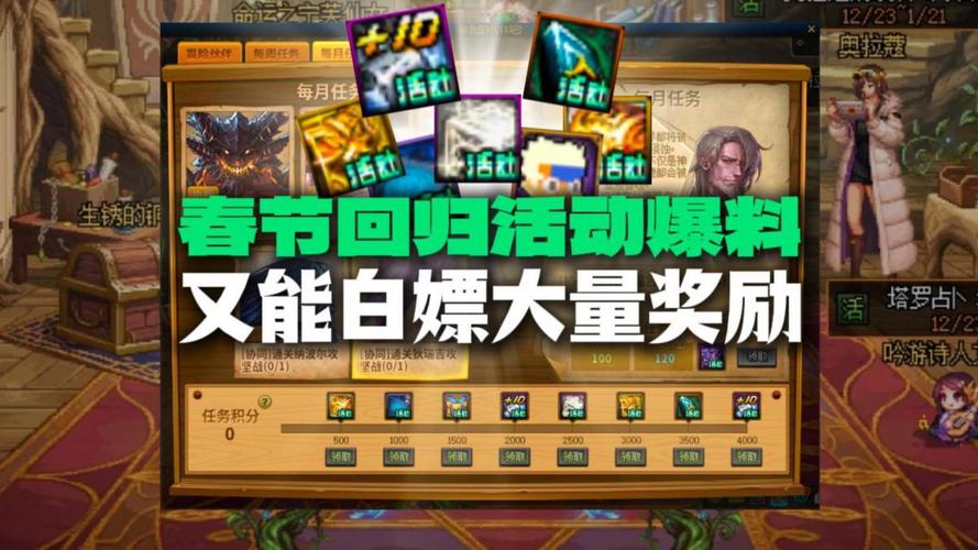 dnf春节回归活动截图