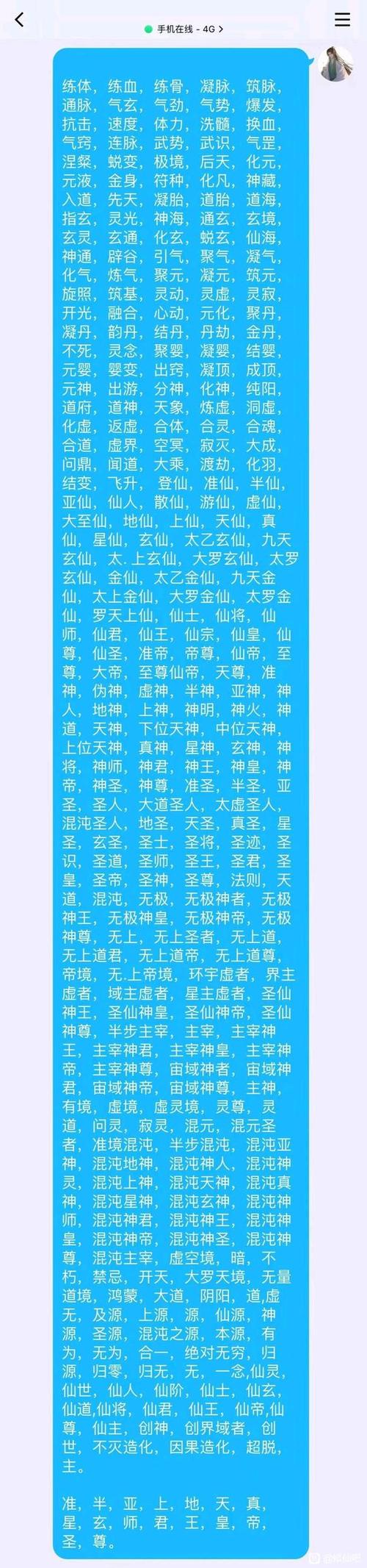 200个修仙境界截图截图