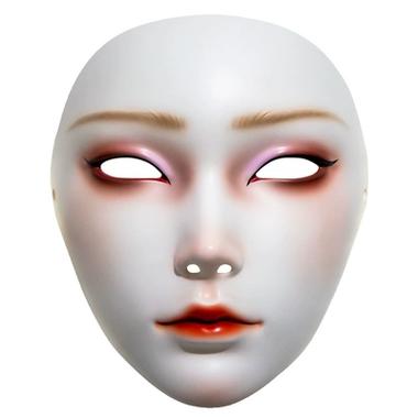 男生戴上连体硅胶女装面具游戏截图
