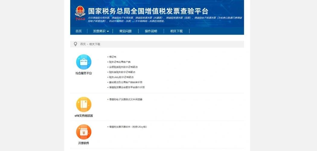 增值税发票内容明细