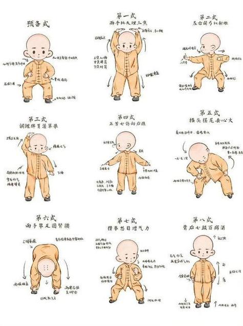 八段锦全套口令版二十四式太极拳图标