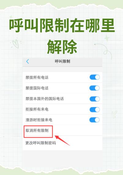 打别人电话提示设置呼叫限制