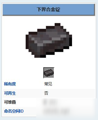 我的世界下界合金锭