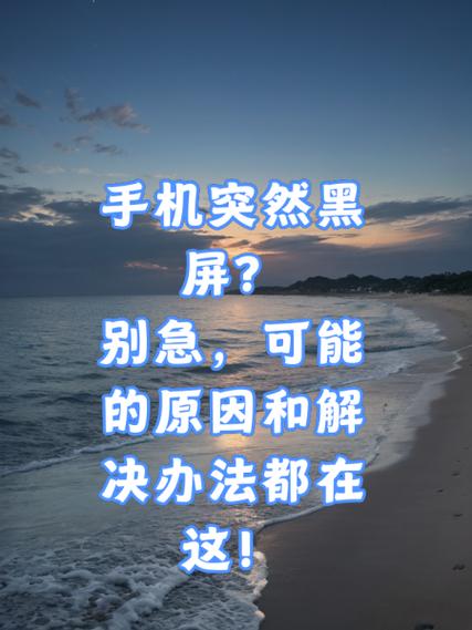 手机突然黑屏是怎么回事儿