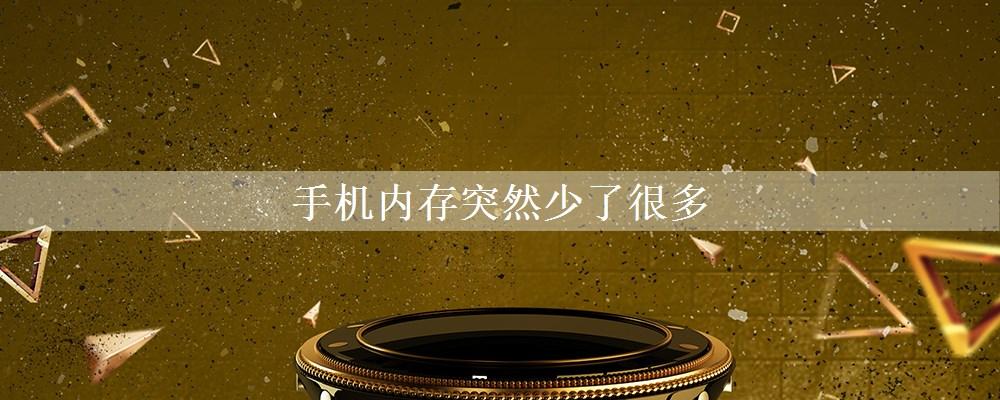 内存突然少了很多