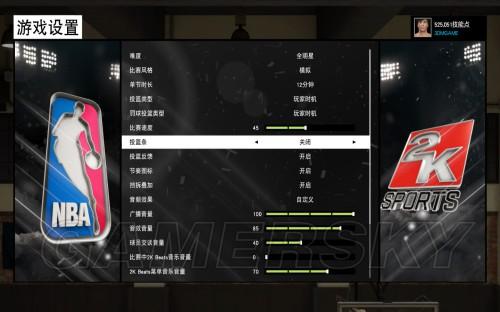 nba2k15键盘按键设置在哪