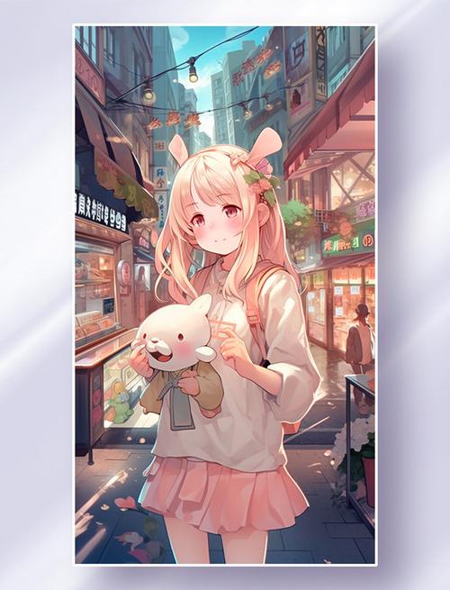 漫画少女图片呆萌可爱