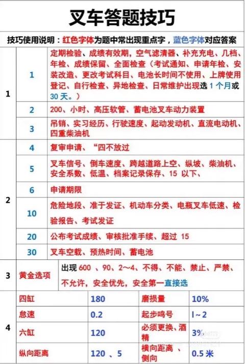 叉车司机理论考试题库